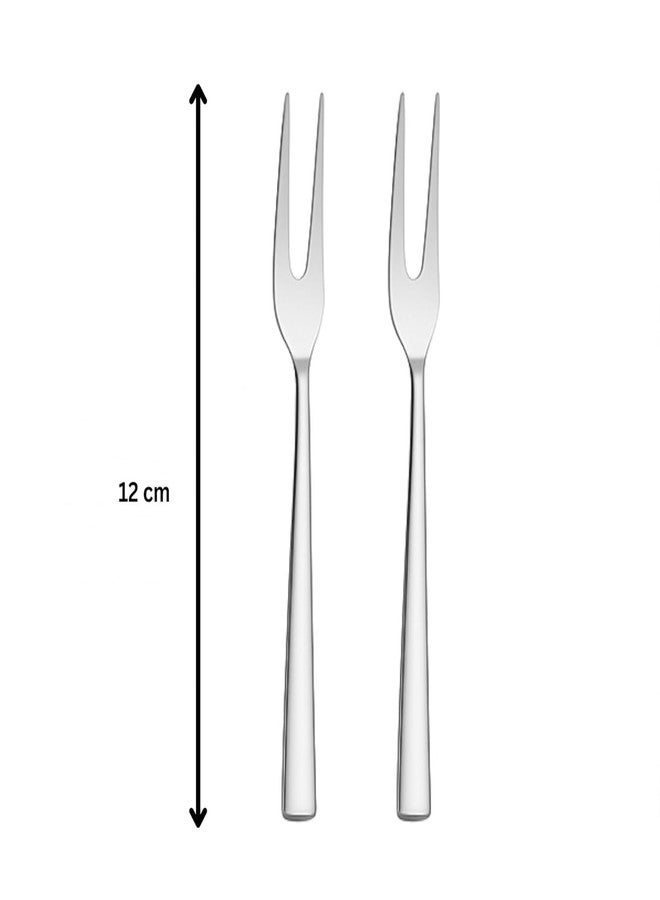 VishList 12 Pieces Stainless Steel Fruit Forks for Home & Kitchen, Fruit Picks, Kids, Snacks, Fruits and Dessert, Small Fruit Fork (Pack of 12, Silver) - Image 3